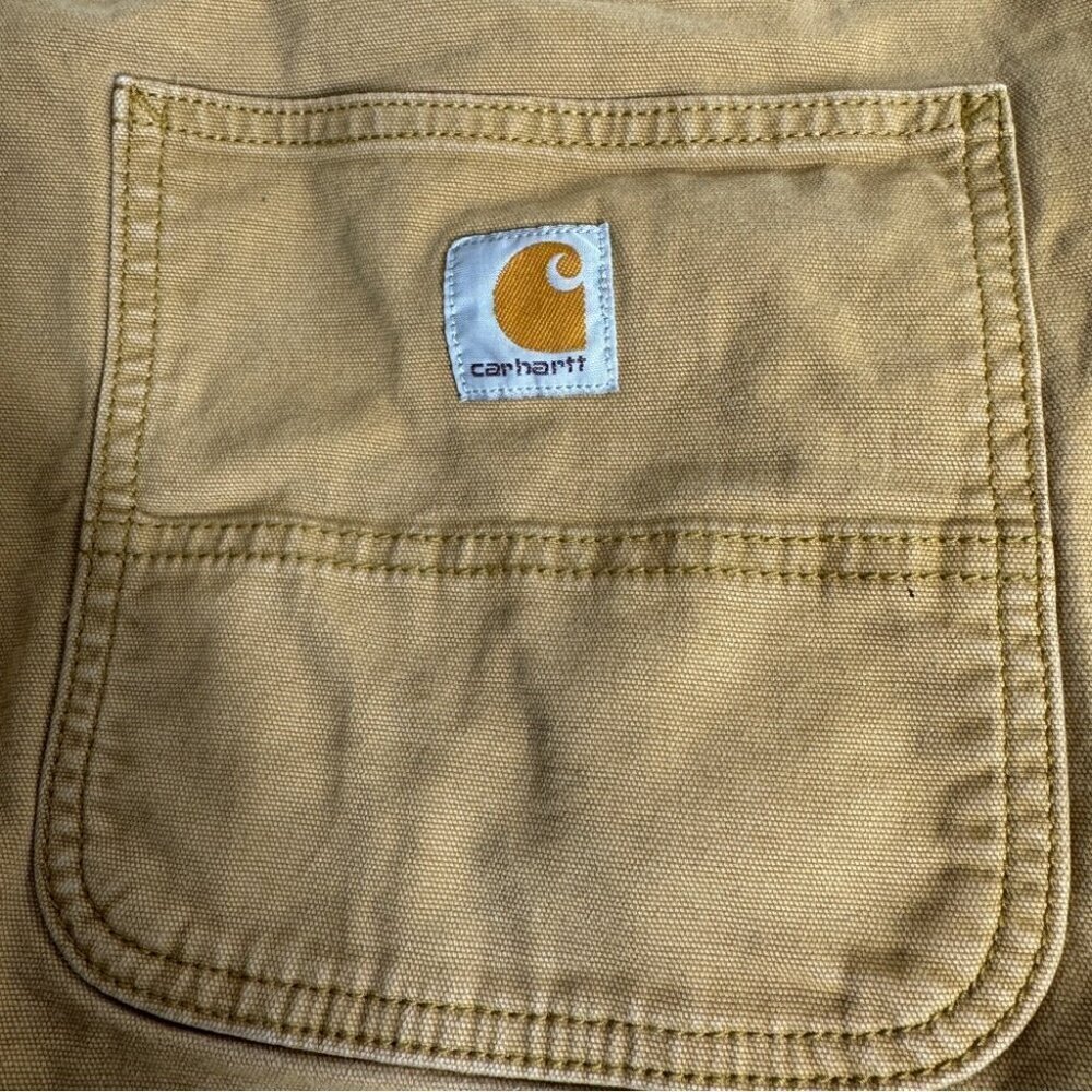 Carhartt Rugged Flex Relaxed Fit Brown Knee length Cargo Shorts Size 38 - Picture 9 of 15